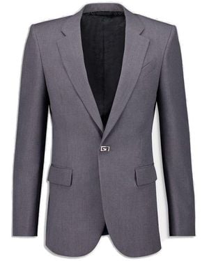 Givenchy 2G Clip Slim-Fit Jacket - Blue