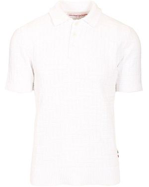 Orlebar Brown Textured Polo Shirt - White