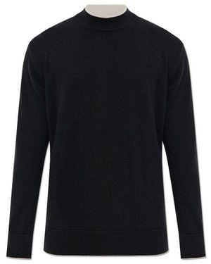 Eleventy Mock Neck Knit Jumper - Black