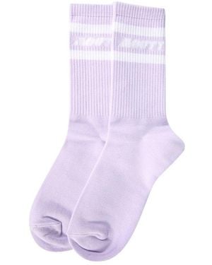 MOUTY Signature Logo Crew Socks - Purple