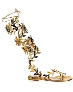 Gianvito Rossi 'Flavia Galdiator' Sandals - Metallic