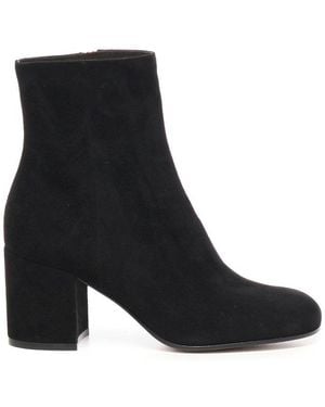 Gianvito Rossi Joelle Round Toe Boots - Black