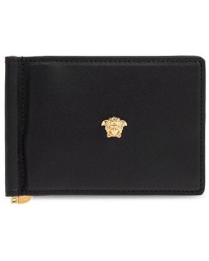 Versace La Medusa Bi-Fold Wallet - Black