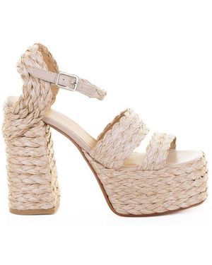 CastanerカスタニエールValeria Rafia Woven Sandalsサンダル CASTAÑER VALERIA RAFIA WOVEN SANDALS - Sandals - BeyondStyle