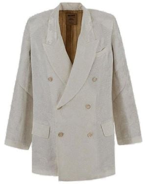 Uma Wang Kaira Floral Embroidered Jacket - Grey