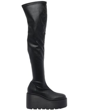 Vic Matié Knee-High Platform Boots - Black
