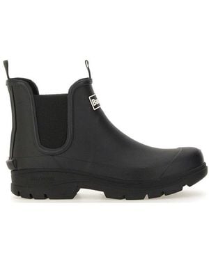 Barbour Nimbus Wellingtons Logo Patch Boots - Black