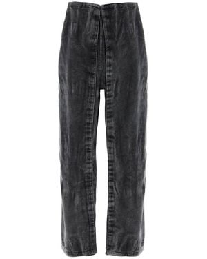 Y. Project Baggy Jeans With Removable Panels - Black