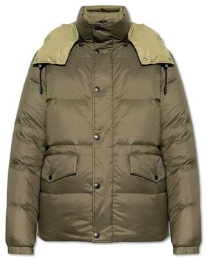 Yves Salomon Reversible Jacket With Detachable Hood - Green
