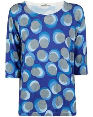 In bed with You Geometric Pattern Top - Blue
