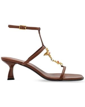 NODALETO Heeled Sandals - Brown