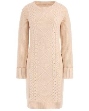 Guess Serena Cable Sweater Dress - Natural