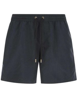 Agnona Elasticated Drawstring Waistband Swim Shorts - Blue