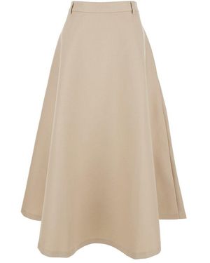 Rohe Voluminous Flared Midi Skirt - Natural