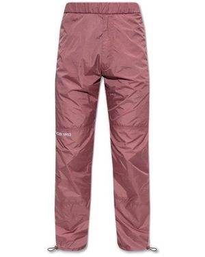 Moncler Genius Moncler 1952 Logo Printed Straight Leg Trousers - Red