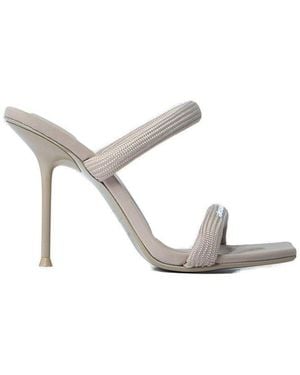 Alexander Wang Julie Padded Heeled Sandals - White