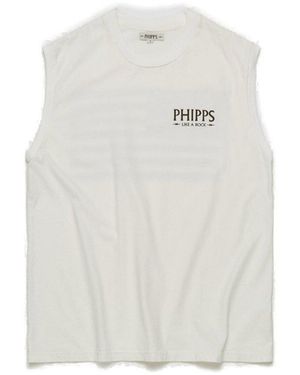 Phipps Like A Rock Muscle Sleeveless Tank Top - White