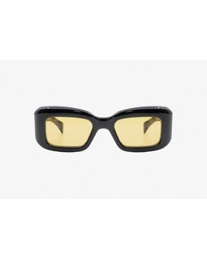 Jacques Marie Mage Vito Rectangular Frame Sunglasses - Natural