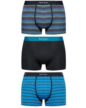 Paul Smith Striped Boxer Briefs - Blue