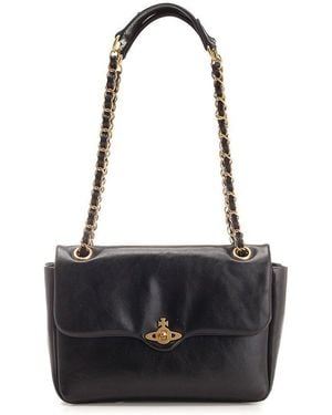 Vivienne Westwood Anita Chain Shoulder Bag - Black