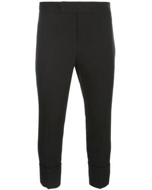 SAPIO Turn-Up Hem Tailored Pants - Black