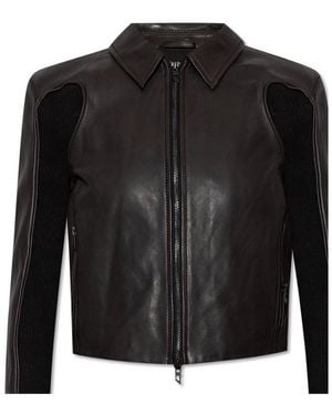 DIESEL L-Totem-P1 Leather Jacket - Black