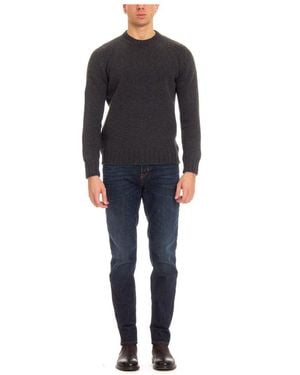 Gran Sasso Long Sleeve Crewneck Sweater - Black