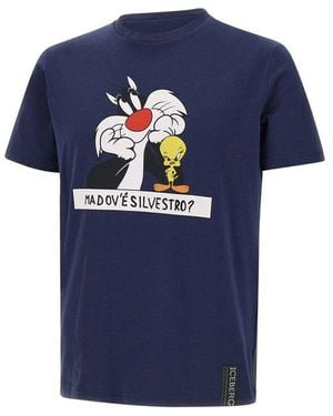 Iceberg X Looney Tunes Crewneck T-Shirt - Blue