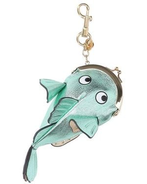 Anya Hindmarch Fish Coin Purse Charm - Blue