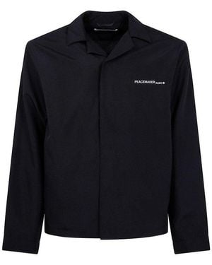 OAMC Peacemaker Floral Printed Overshirt - Black
