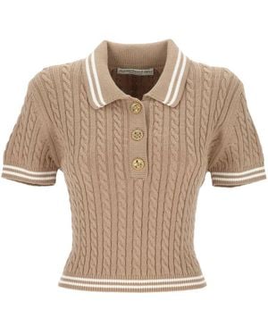 Alessandra Rich T-Shirts And Polos - Natural