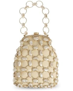 Cult Gaia Brielle Wristlet Mini Bag - Natural