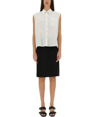 Helmut Lang Sleeveless Apex Tail Shirt - Black