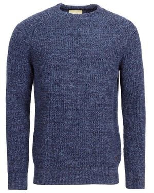 Barbour Logo-Patch Crewneck Jumper - Blue