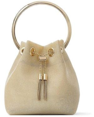 Jimmy Choo Bon Bon Drawstring Bucket Bag - Natural