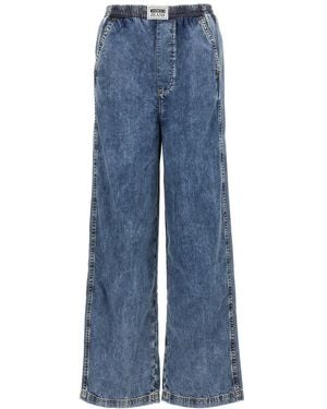 Moschino Embroidery Jeans - Blue