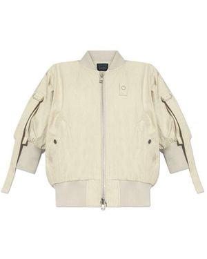 Yohji Yamamoto Classic Zip-Up Bomber Jacket - Natural