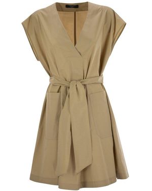 MAX MARA｜DRESSES (CLOWN (15221071 008 / 15221071600 008 Gabardine wool shirt dress, kaki | Weekend Max Mara