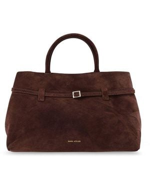 MANU Atelier Buckle Detailed Tote Bag - Brown