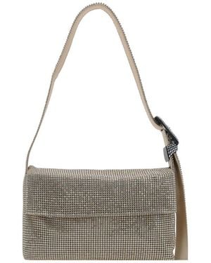 Benedetta Bruzziches Vitty La Mignon Embellished Shoulder Bag - Gray