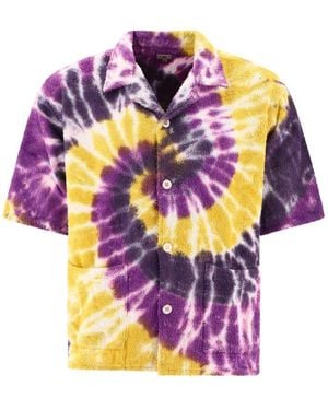 South2 West8 Tie-Dye Cabana Shirt - Pink
