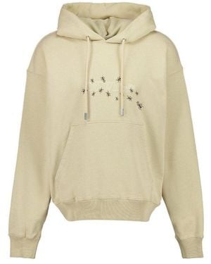 Off-White c/o Virgil Abloh Arrow Skate Drawstring Hoodie - Natural