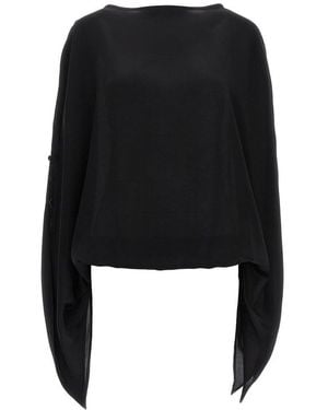 DI.LA3 PARI' Cristina Tunic Blouse - Black