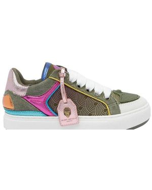 Kurt Geiger Patterned Low-Top Trainers - Green
