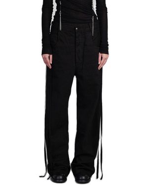 Ann Demeulemeester Polly Logo Strap Jeans - Black