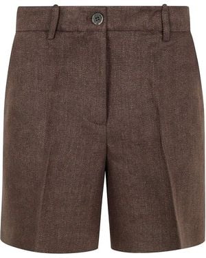 P.A.R.O.S.H. Linen Shorts - Brown