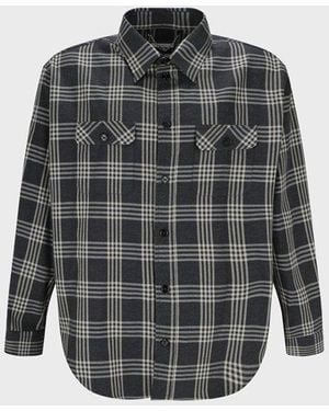 1989 STUDIO Tory Burch Check Pattern Shirt - Grey