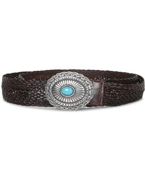 Orciani Masculine Long Tip Belt - Grey