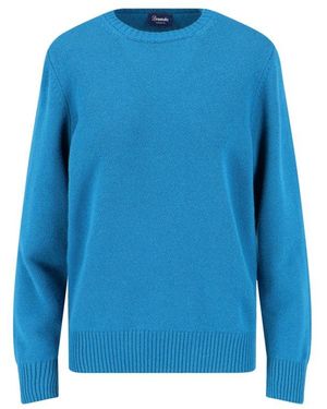 Drumohr Ribbed Crewneck Sweater - Blue