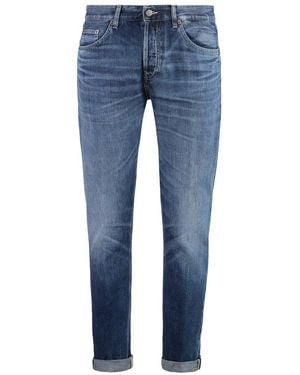 デニム・ジーパン DONDUP ICON - Five pocket denim trousers Dondup Icon - Five Pocket Denim Trousers in Grey for Men